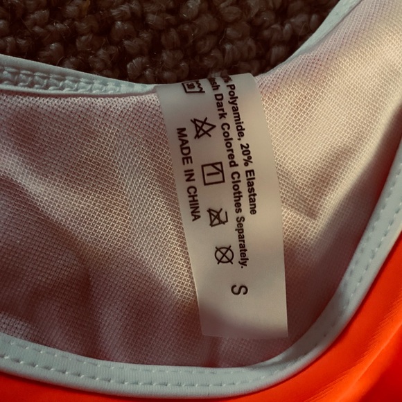 Orange and White Contrast Sporty Bikini 🧡🤍 - Picture 6 of 6